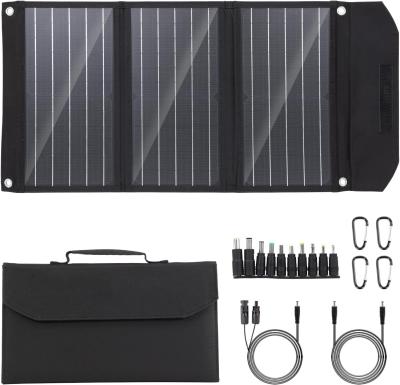 30W Foldable Portable Solar Panel Charger Kit For Outdoor Camping