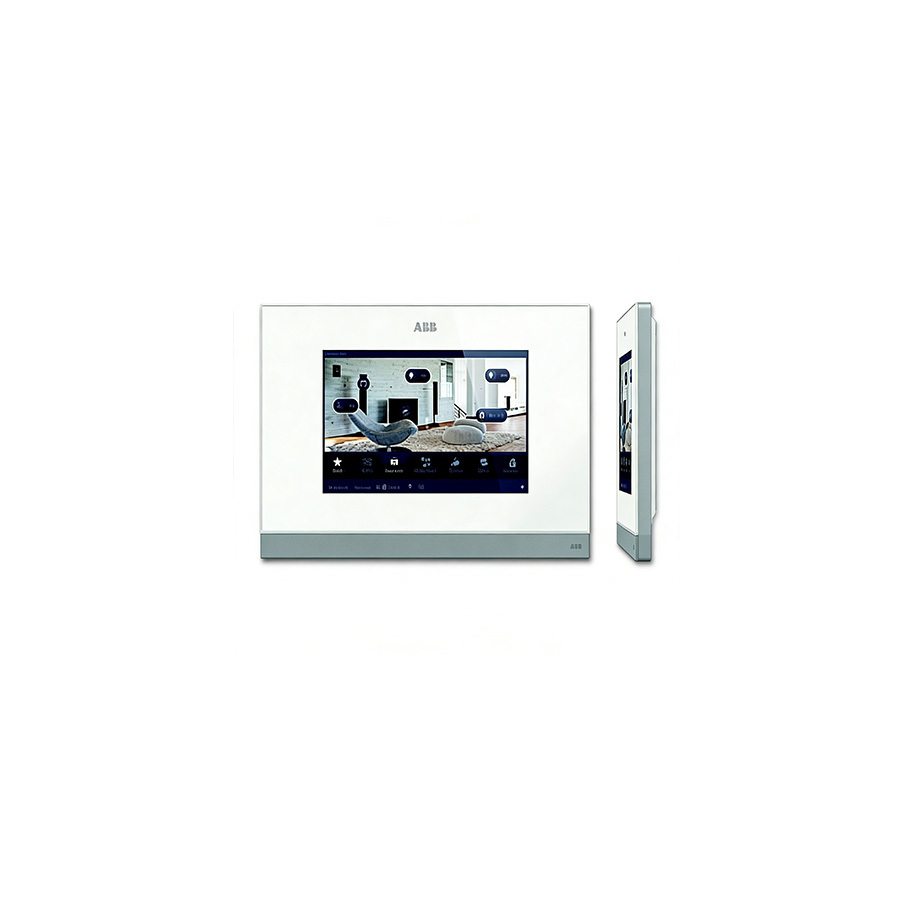 8136/09-811-500 ABB Busch-priOn 1-Gang Control Element with High-Resolution LCD Display and Integrated RTC