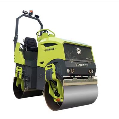 2 ton single drum roller, green road press, road press Ride-on vibratory roller are road construction equipment, suitabl