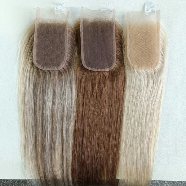 Free Part Kim K Full Transparent HD Lace Hair Topper Pieces 3X5 5x5 Swiss Lace Closure for White Women
