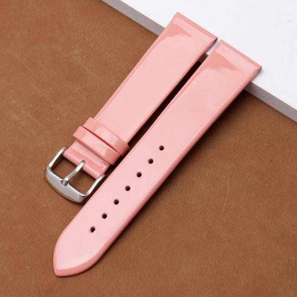 ALK Genuine Leather Watch Band Shine Bracelet Strap pin buckle Watchband accessories for brand women watches 14mm 16mm 1