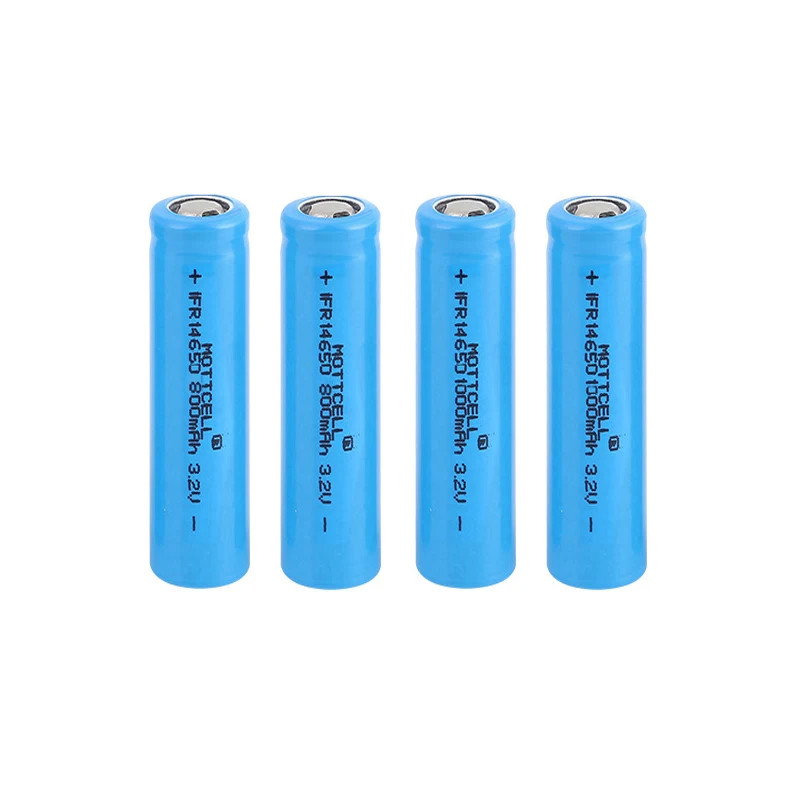 3.2V 1000mAh 800mAh Цилиндровый литийный аккумулятор Lifepo4 IFR 14650 Для солне