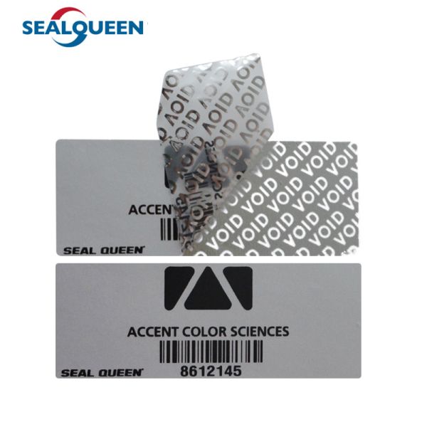 Custom Logo Tamper Evident Label Void Warranty Security Seal Label