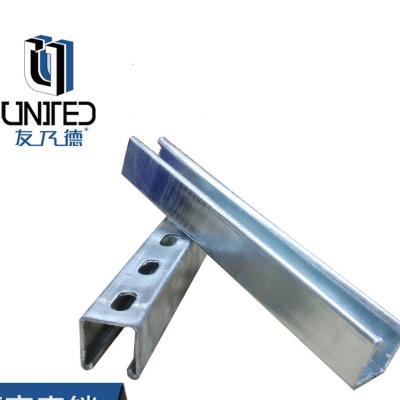Solar Mounting Structures Strut Channel Photovoltaic Support 41*41*2.0 Customized