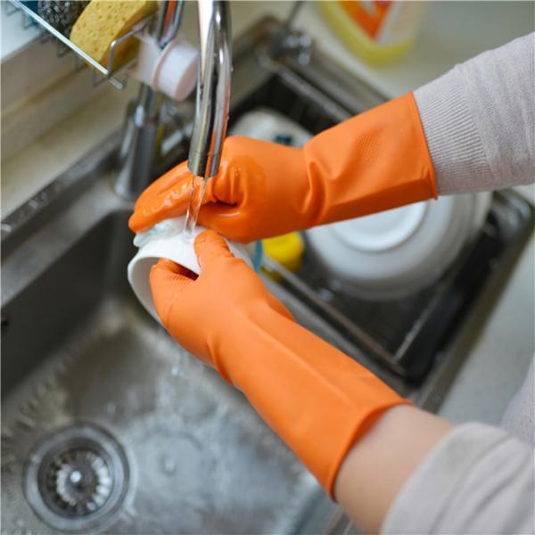 Anti luvas 65g de limpeza de borracha do general 290mm da cozinha do óleo