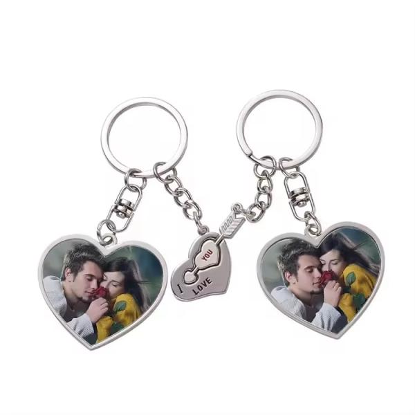 Porte-clés pour couples, sublimation, porte-clés d'amour pour couples, porte-clés romantique