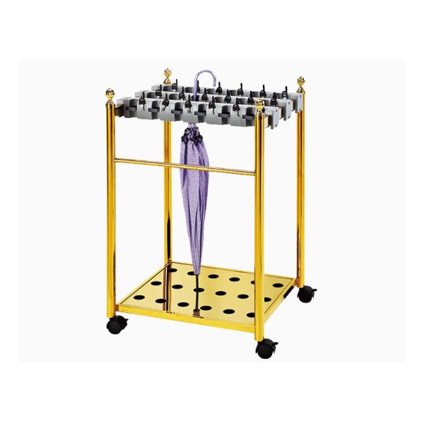 Стойка зонтика Халл гостиницы оборудований гостиничного сервиса нержавеющей стали с стопорным устройством замка и воды