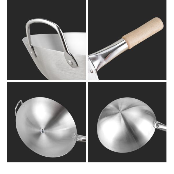 Лоток вка кухни гостиницы ресторана стальной с деревянным вком нержавеющей стали 201 ручки