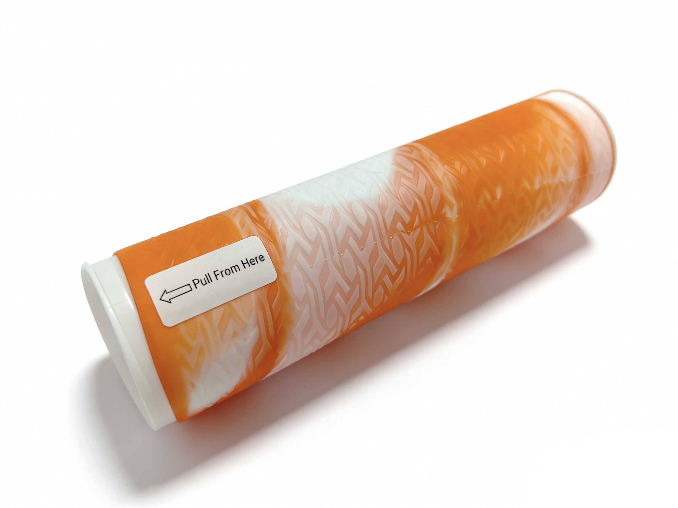 Orange Tube cold shrinking with stripe pattern easy for use