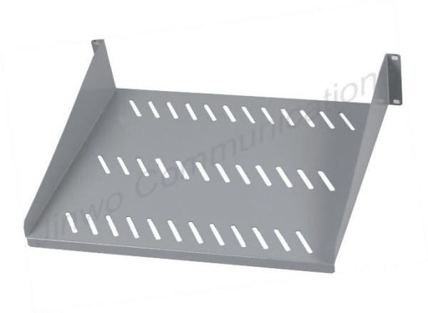 600mm 4 Port Patch Panel Black Network Floor Rack Cold Rolled Steel