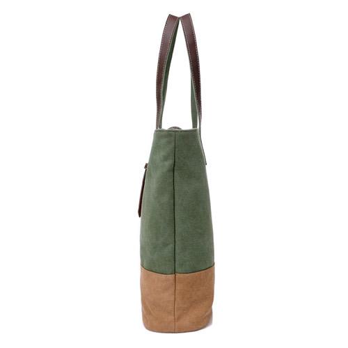 Canvas promotion gifts summer handbag beach bags in mint color