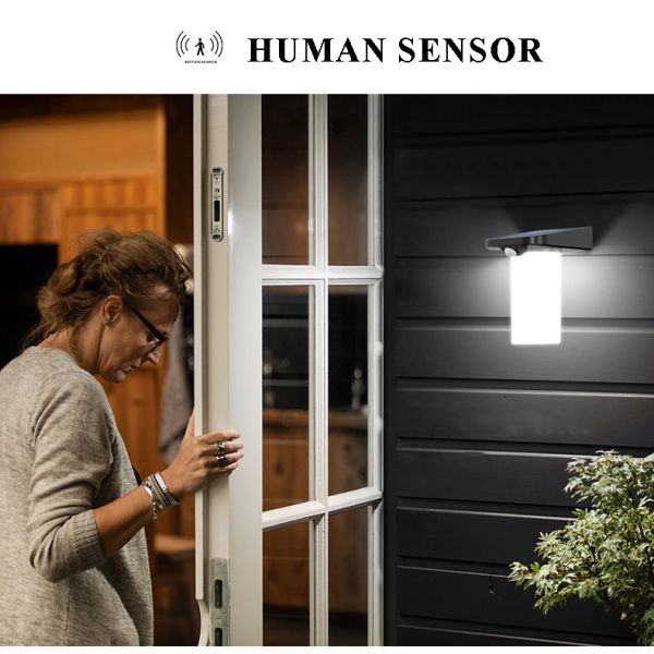 Outdoor Led Wall Light 6w White Light Motion Sensor Wall Lamp For Balconies Gardens Patios Backyard