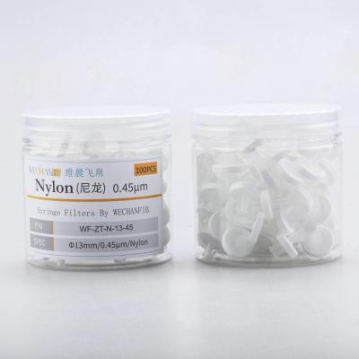 0.45μm 13mm Prefiltração de Água PES Seringa Filtros cápsulas