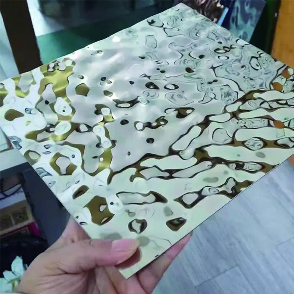 Orange Peel Pattern SUS 304 Grade Stainless Steel Embossed Coils Foils Insulation Board Customized Length ±1% Tolerance
