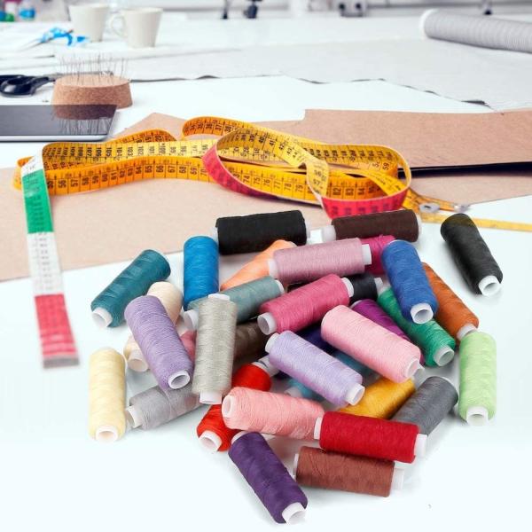 60 Colors Rainbow Polyester Sewing Thread For DIY Machine Embroidery UV Protect