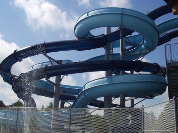 Piscina Slide aquático de fibra de vidro para crianças Parque temático comercial Parque de diversões