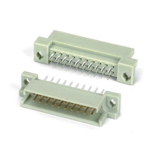 DIN 41612 Connector 2 Row 10 Pin Female Pins Straight Through Hole 2x5 Pitch 2.54mm DIP