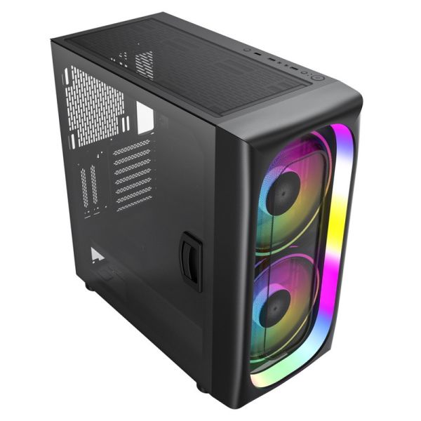Корпус ATX для ПК Gaming ARGB Корпус из акрилового стекла 2x200MM Светодиодная подсветка