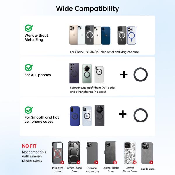 Ultra-Thin Design QI2 Wireless Charging Stand For Cars With High-End Metal Material And Black Technology Sound Pickup Function