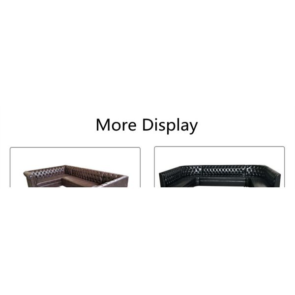 Кресло Faux 3 частей кожаное подковообразное секционное с углом фаэтона голубым круглым