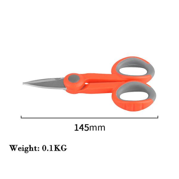 Stainless Steel Kevlar Shears Scissors with PP+TPR Handle