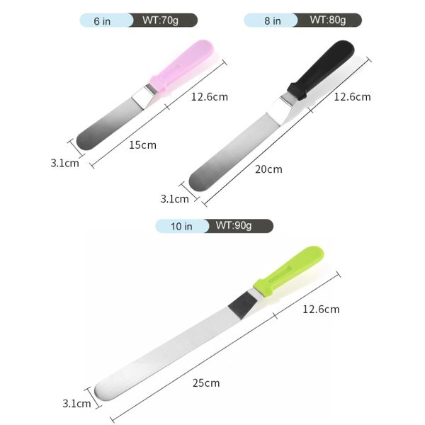 37.6*3.1cm Stainless Steel Cake Spatula For Cake Decorating