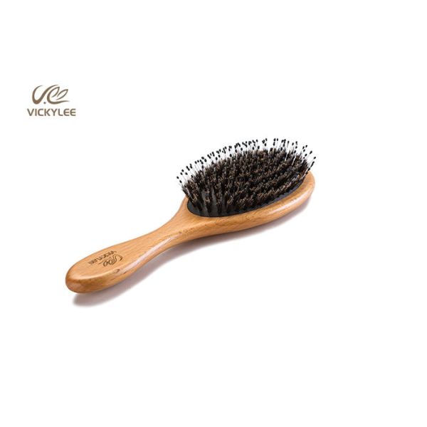 Healthy Bristle Black 23.8CM Wooden Handle Hair Brush