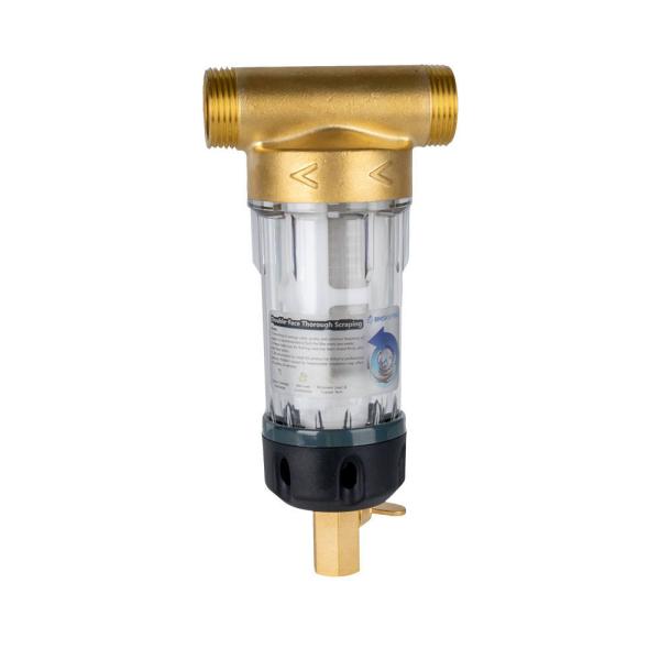 Préfiltre à eau alimentaire le plus récent, conception réutilisable de 50 microns avec système de rétrolavage et de nettoyage en profondeur pour l'eau domestique