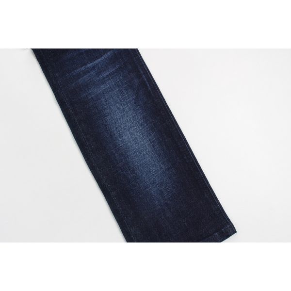 Hot Sell And Wholesale Dark Blue Crosshatch Slub Denim Jeans  Fabric