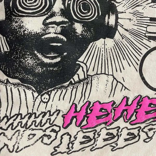 Custom Logo Printing T-shirts 220gsm Cotton T Shirts Heavyweight Oversized Screen Printed Crew Neck Tshirts Men