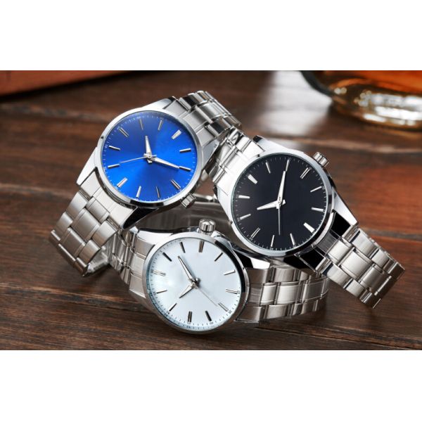 CE / RHOS Mens Quartz Watch Stainless Steel Band 3atm Waterproof