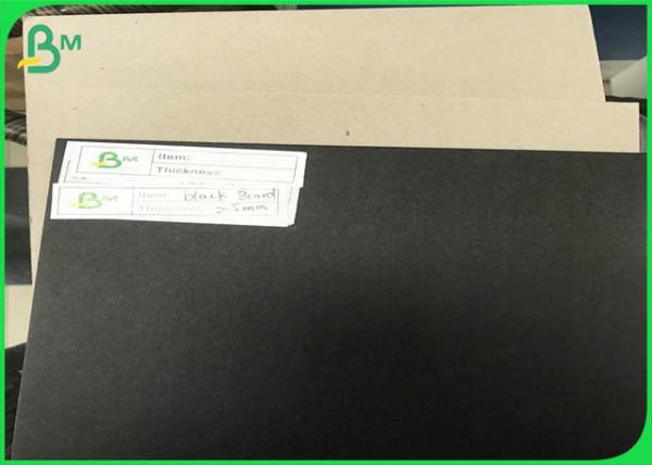 Placa de cartão preta cinzenta 150gsm 250gsm 300gsm 350gsm 450gsm caixa preta Gris de 1.5mm a de 3.0mm