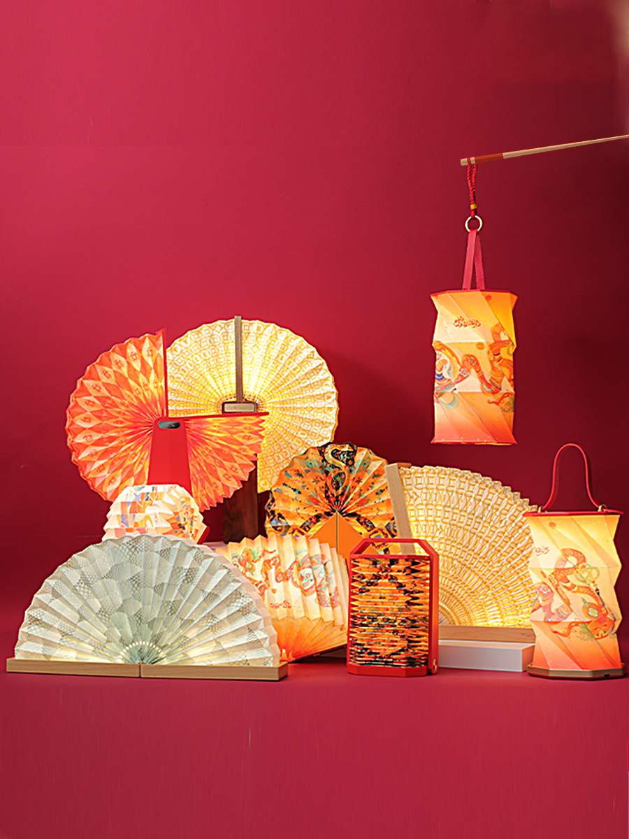 ZBOLE Recyclable Mini Paper Art Lamp Folded Light Living Room Decoration
