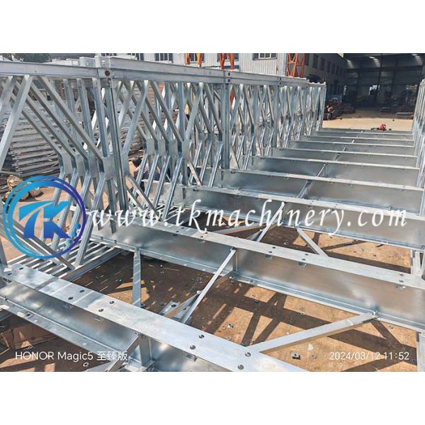 ZB200 S460J0 BS5400 HA+20HB Extra Wide Heavy Load Anti Skid Aggerates Bailey Bridge Long Span