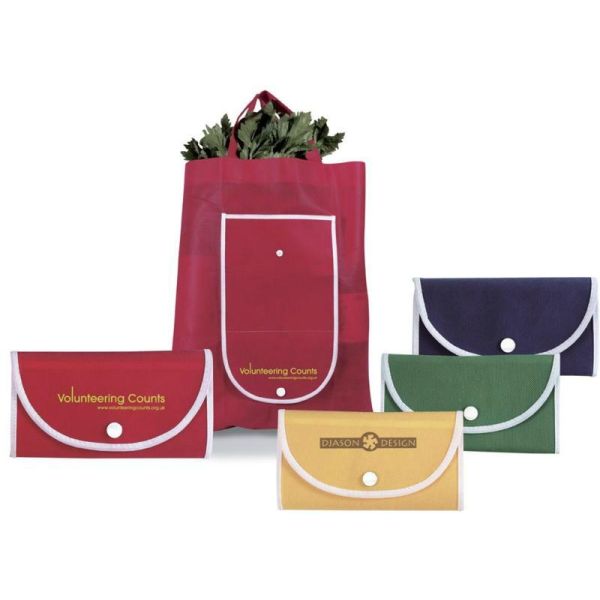 Reusable Non Woven Foldable Shopping Bag Custom Printing For Grocery