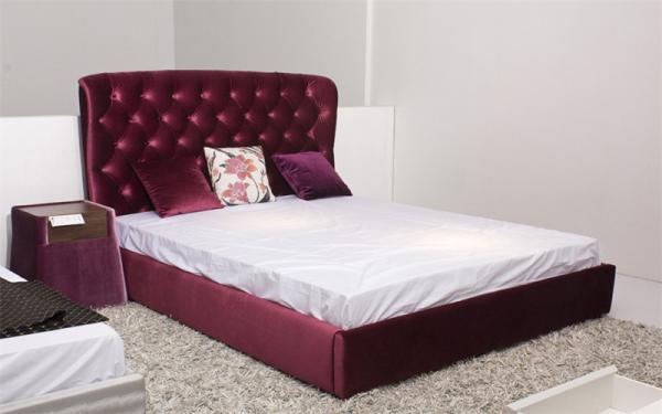 Upholstered Bed, Upholstered Headboard, Hotel Furniture, Fabric Bed