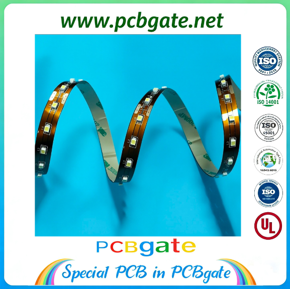 Flexible LED Strip PCB Module (MCPCB), High Thermal Conductivity FPC for Indoor/Outdoor Decorative & Engineering Lighting