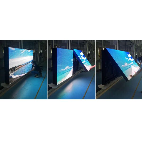 Outdoor Front Service LED Display Flip Front Open Panel Wall Mounted Billboard