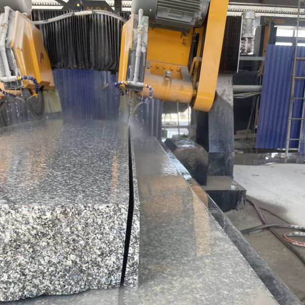 Four-Blade Arc-Slab Edge Cutting Machine with 0-60° Adjustable Angle and 1 Year Warranty for High-Precision Stone Edge Trimming