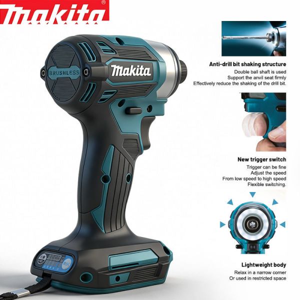 Electric Key Wrench Torque Tools Drill Screwdriver 180N.m Power Tools Wireless Drill  Impact Screw Driver