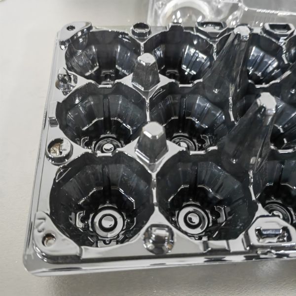 30 Hole Egg Carton Plastic Tray Customized With Egg Bottom And Lid Separated
