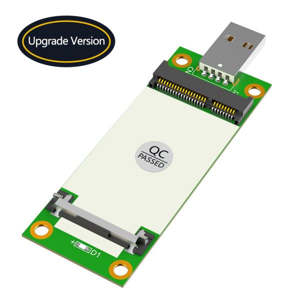 Mini PCI-E to USB Adapter with SIM Card Slot for WWAN/LTE Module - Plug & Play, Compact 31*80mm Size
