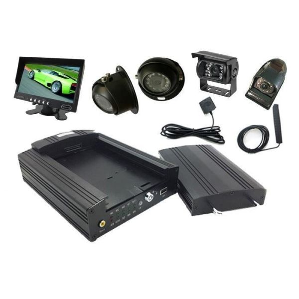 Система 4CH GPS HDD 12V мобильная DVR для корабля с 4 камерами автомобиля