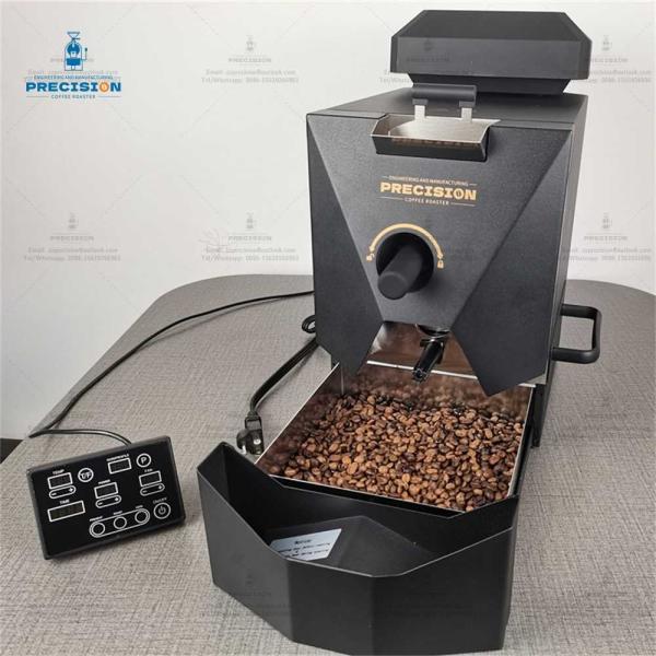 Full Hot Air Electric Coffee Roaster Machine 70g 120g 200g Capacity Black White