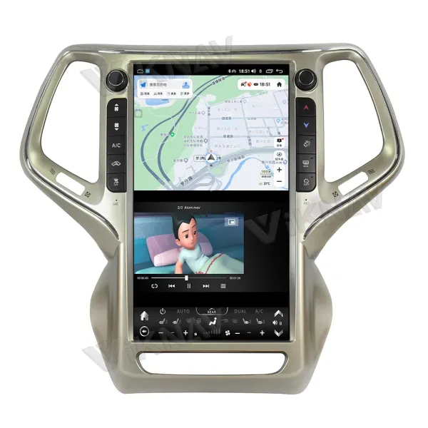 Автомобиль 2014 2018 Jeep Grand Cherokee Замена радио Авто стерео 13,6 дюйма OEM