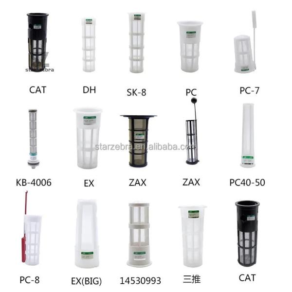Manufacturing Plant Suitable Plastic and Stainless Steel Oil Tank Filter Screen for CAT Caterpillar ZAX PC SDLG SANY