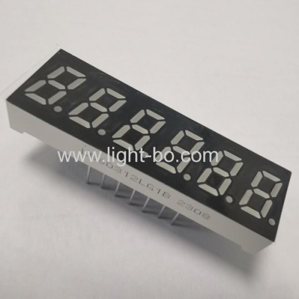 Green Small Size 6 Digit 7 Segment LED Display Common Cathode for Frequency Converter