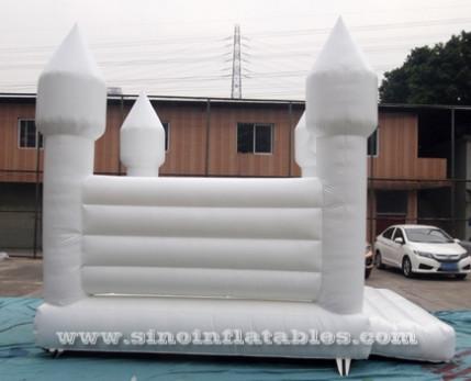 13'X13' Adults All White Wedding Bounce House With EN14960 Certified For Wedding Parties From China Inflatable Factory
