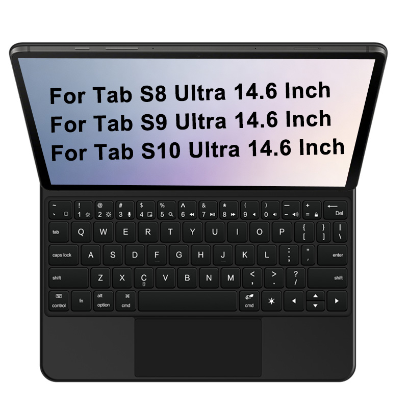 Premium BT Magnetic Keyboard Case With Touchpad Customize Language PU Leather for Tab S11 11 Inch 2025