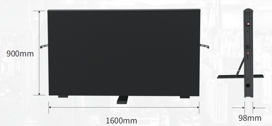 SMD2727 P10 Affichage LED extérieur 7000nits Écran LED haute luminosité